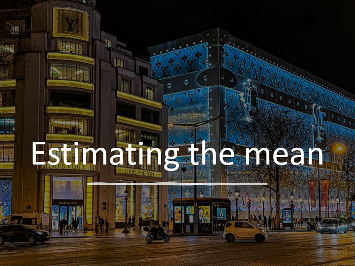 Estimating mean from frequency tables