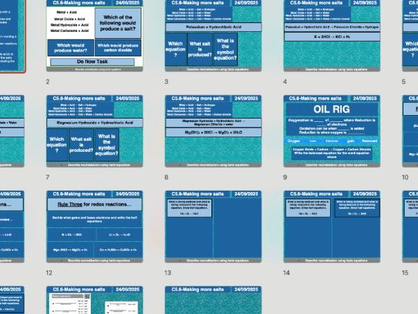 AQA GCSE Chemistry C5.6 – Making More Salts | Editable Lesson, Worksheets & Answers + Free AI Markin
