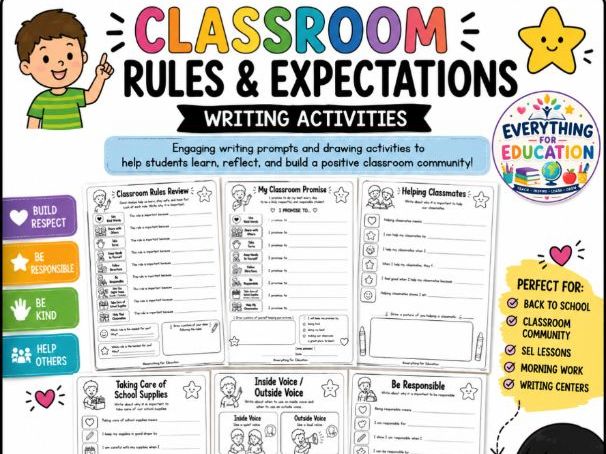 School Rules & Classroom Expectations Activities | Behaviour & Classroom Routine | KS1
