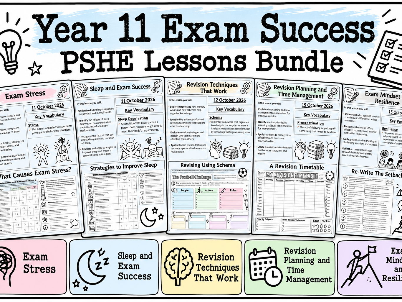 PSHE: Year 11 Exam Success Bundle