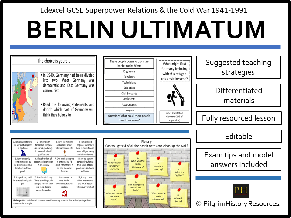 Edexcel GCSE Cold War: Berlin Ultimatum 1958