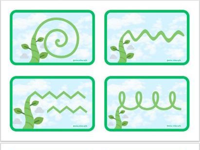 Beanstalk mark making cards