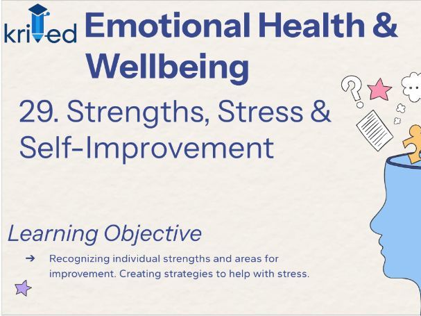 Strengths, Stress & Self-Improvement – KS3 Year 9 PSHE on Personal Growth
