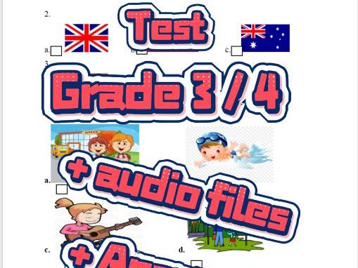 Primary 4 English Final Exam – Hobbies, School & Playground Activities