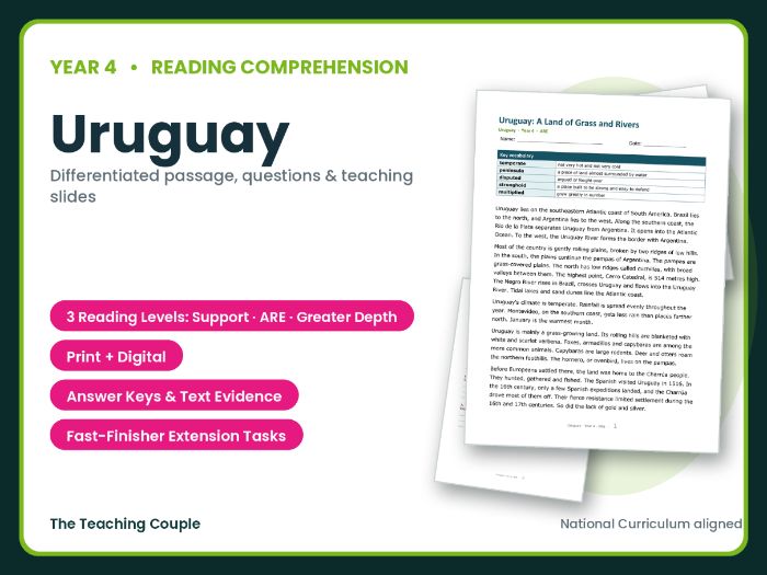 Uruguay Reading Comprehension | Year 4 (KS2)