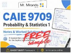 CAIE 9709 Statistics 1 Notes & Worked Solutions Free Sample Pack