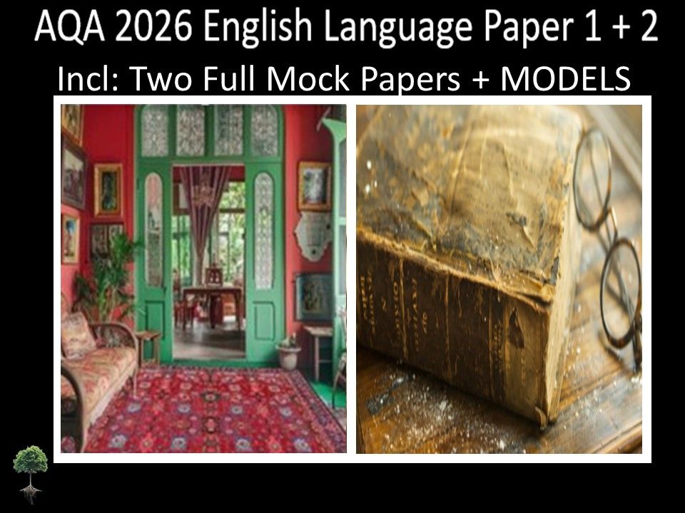 Two AQA 2026 English Language Paper 1 + 2 Mocks | MODELS