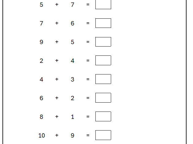 Maths worksheet generator