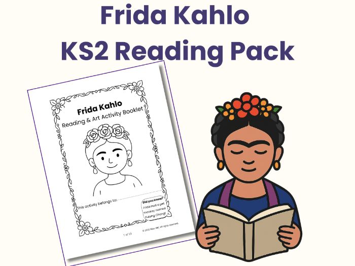 KS2 Reading Comprehension: Frida Kahlo Art & Literacy Activity Pack (Printable PDF)