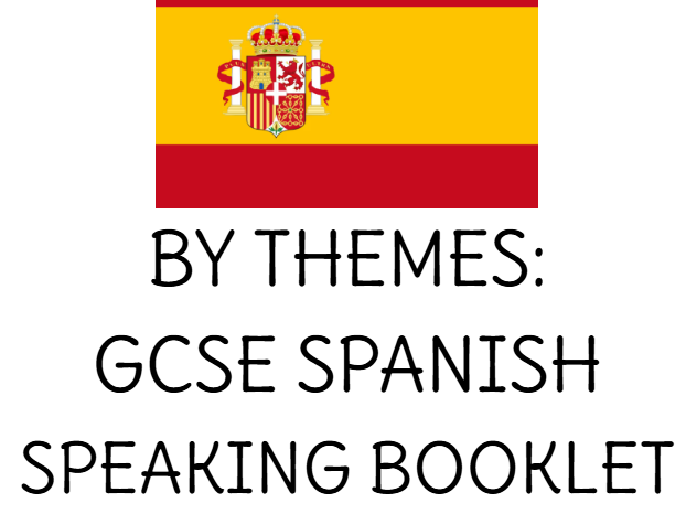 Edexcel Spanish GCSE Speaking Booklet 2026 onwards