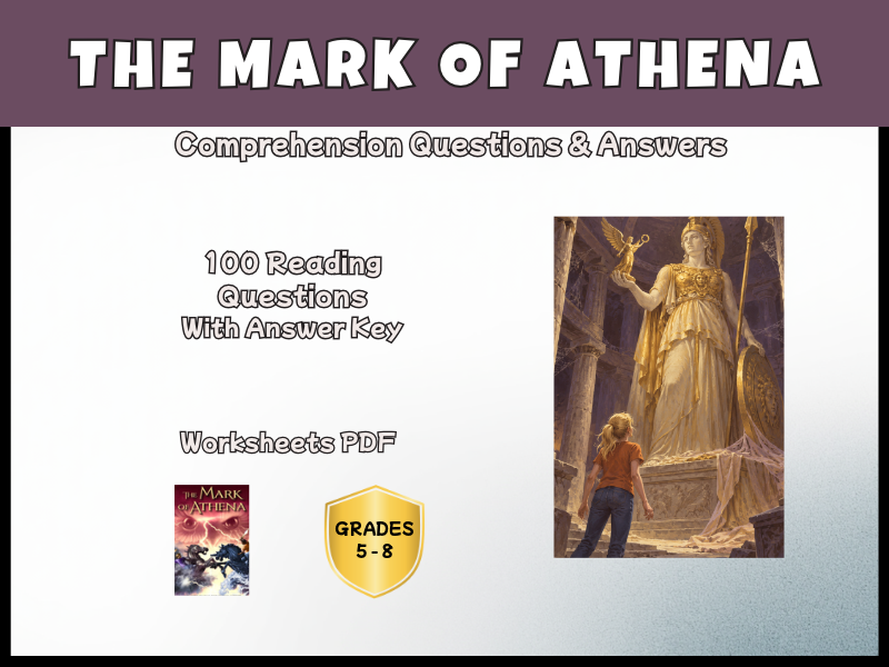 The Mark of Athena | Heroes of Olympus | Reading Comprehension | Years 5–8 | KS2–KS3 | PDF