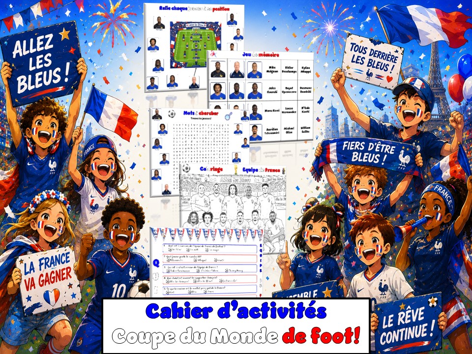 La Coupe du Monde de Foot | Fifa World Cup | French Activity booklet