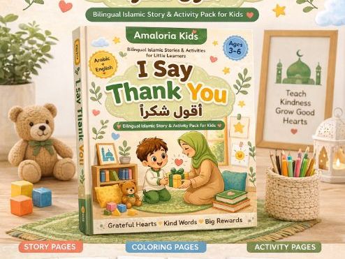 l Say Thank You | Bilingual Printable Book