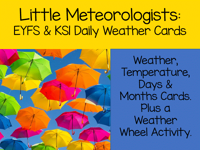 Little Meteorologists: EYFS & KS1 Daily Weather Cards
