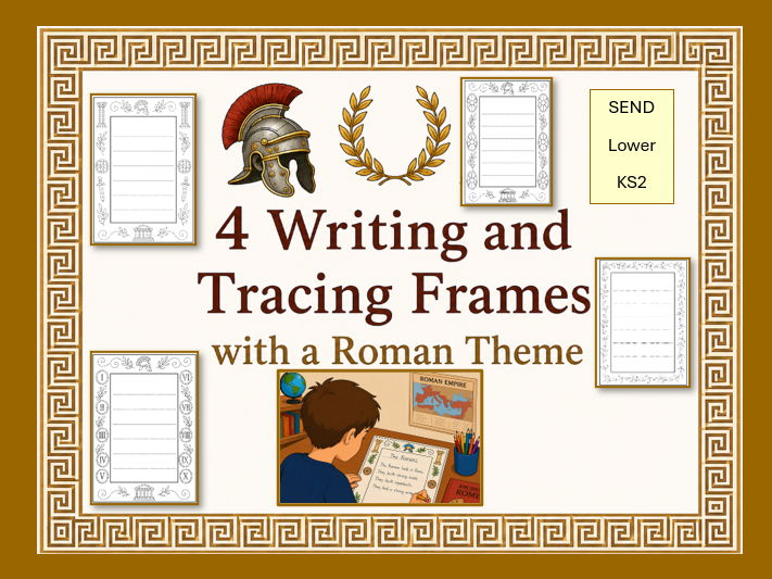 4 Writing Frames with a Roman Theme SEND