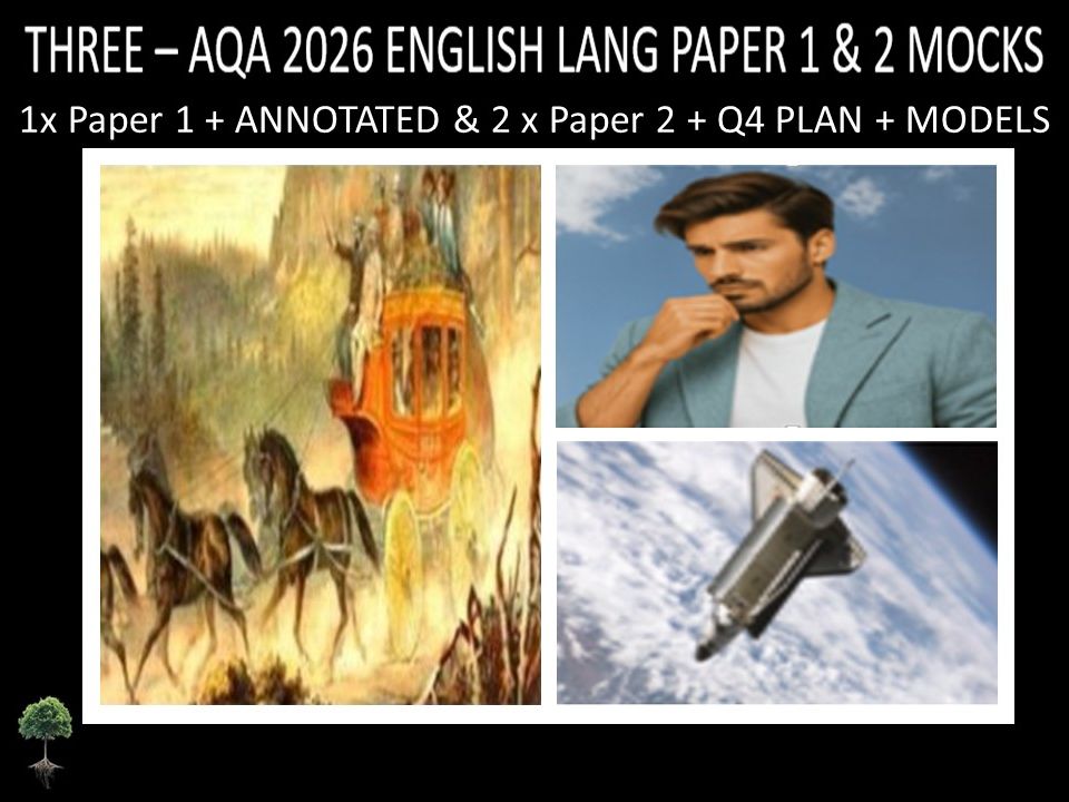 THREE - AQA PAPER 1 & 2 | 2026 FULL MOCKS | ANNOTATED | Q4 PLAN | MODELS