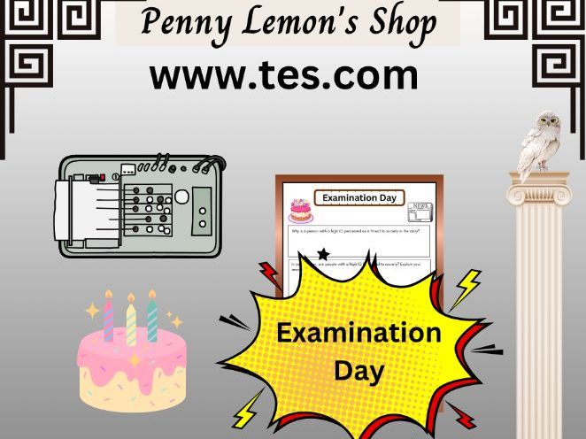 Examination Day: Comprehension Worksheets
