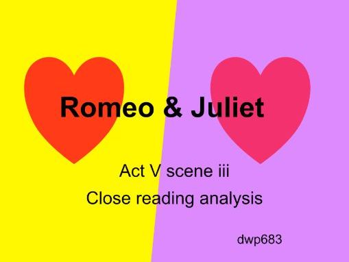 TES Shakespeare's Romeo & Juliet Act V scene iii