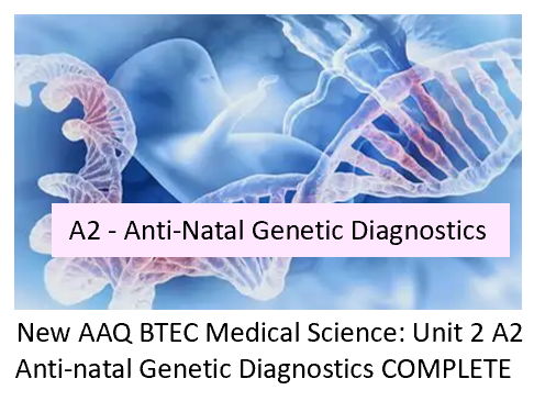 AAQ BTEC (level 3) Medical Science Unit 2  A2 – Anti-natal Genetic Diagnostics COMPLETE