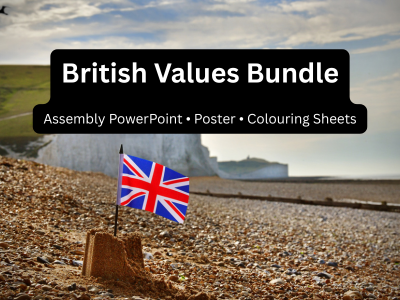 British Values Assembly & Display Resource Pack – Poster, Colouring Sheets & Assembly for KS1/KS2