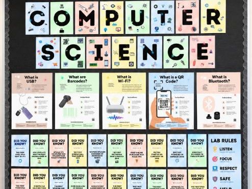 Computer Science Classroom Poster Bundle – 40+ STEM Display Pack