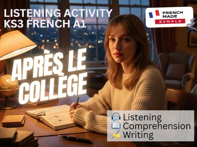 KS3 French Listening Activity – Daily Routine Song Worksheet (A1 / Year 7)