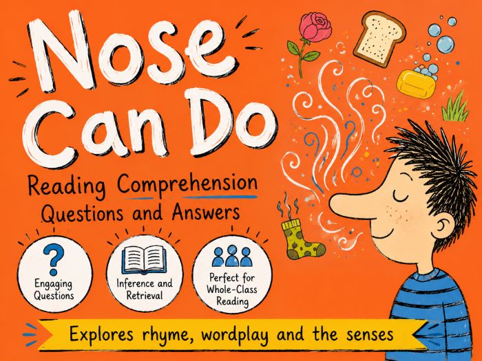 Nose Can Do (Poem) - Comprehension - LKS2