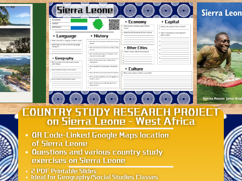 Country Study Research Project - Sierra Leone - Social Studies - West Africa