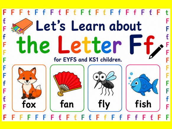 Let's Learn about the Letter F EYFS KS1