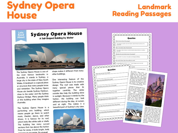 Sydney Opera House Reading Comprehension | Landmark Passages & Questions