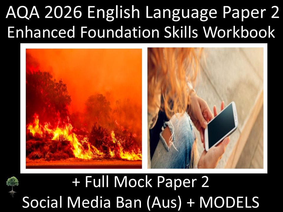 AQA 2026 English Language Paper 2 : Foundation Skills Workbook + MODELS