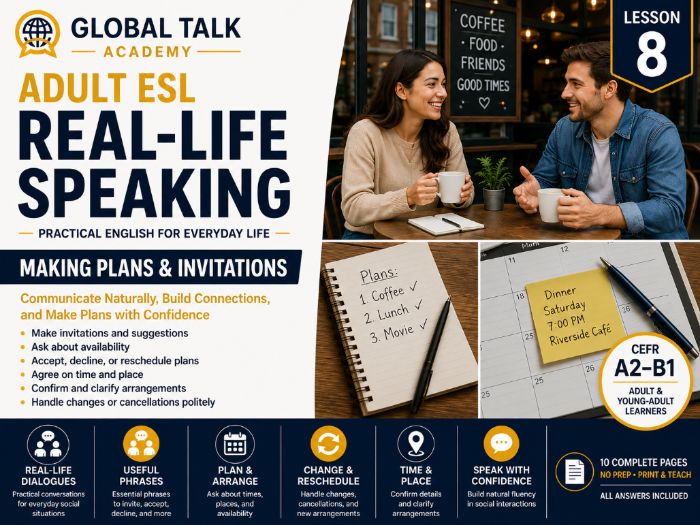 Adult ESL Making Plans & Invitations A2-B1