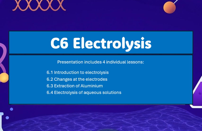 C6 Electrolysis