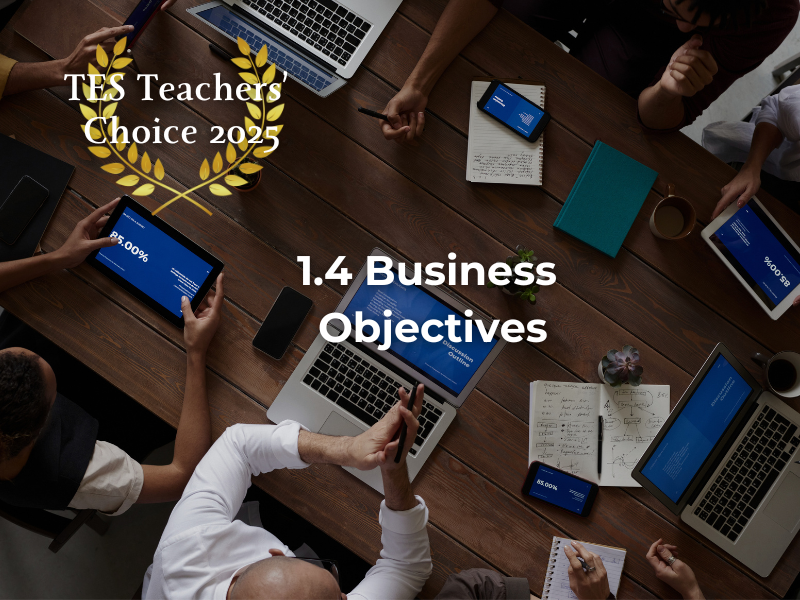 Cambridge AS Business Objectives PowerPoint 2026-2028 Exams Complete Unit 1.4 Resource 9609