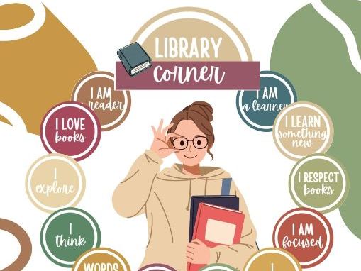 Library and Reading Affirmation Station (Editable)