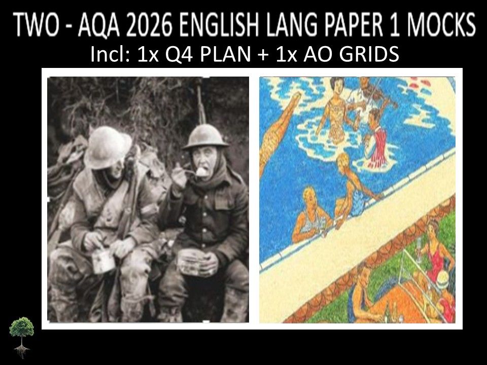 TWO - AQA PAPER 1 | 2026 FULL MOCKS | Q4 PLAN | AO GRIDS