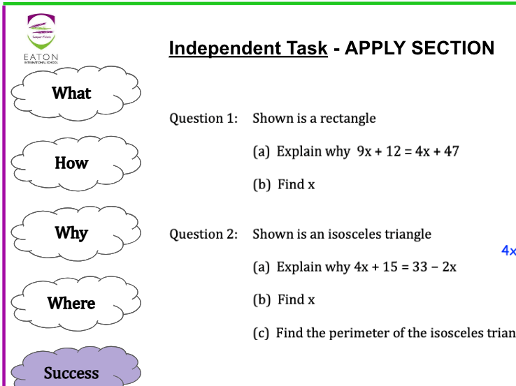 Solving Equations (X's on Both Sides)
