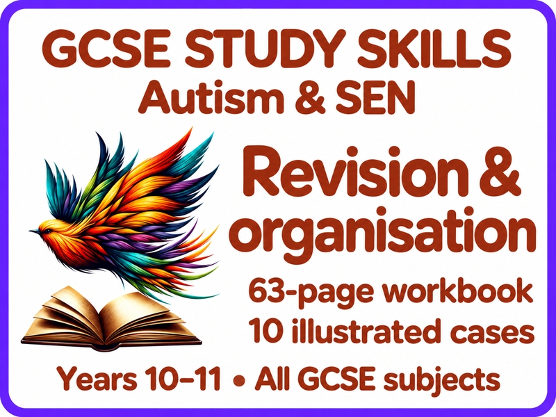 GCSE Study Skills and Revision Workbook – Autism, SEN & Executive Functioning