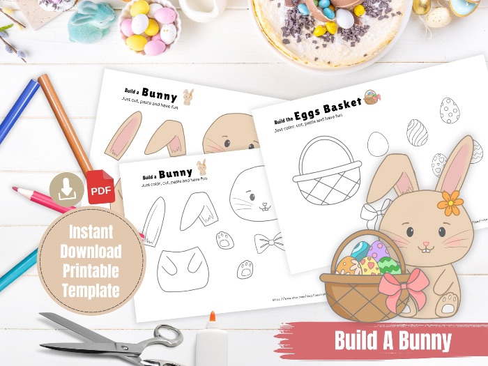 Build a easter bunny activity