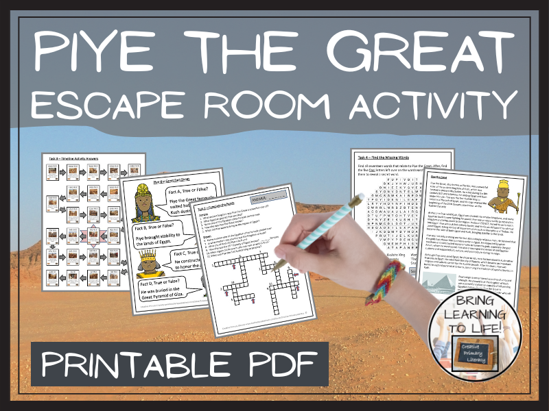 Piye the Great Escape Room Activity