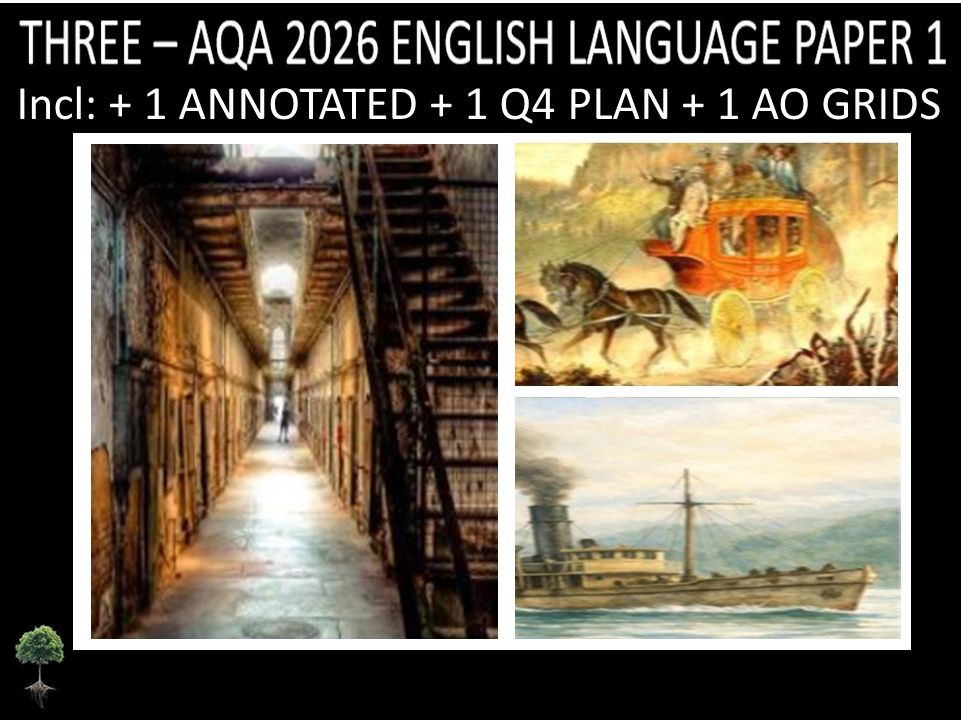 THREE - AQA PAPER 1 | 2026 FULL MOCKS | ANNOTATED | Q4 PLAN | AO GRIDS