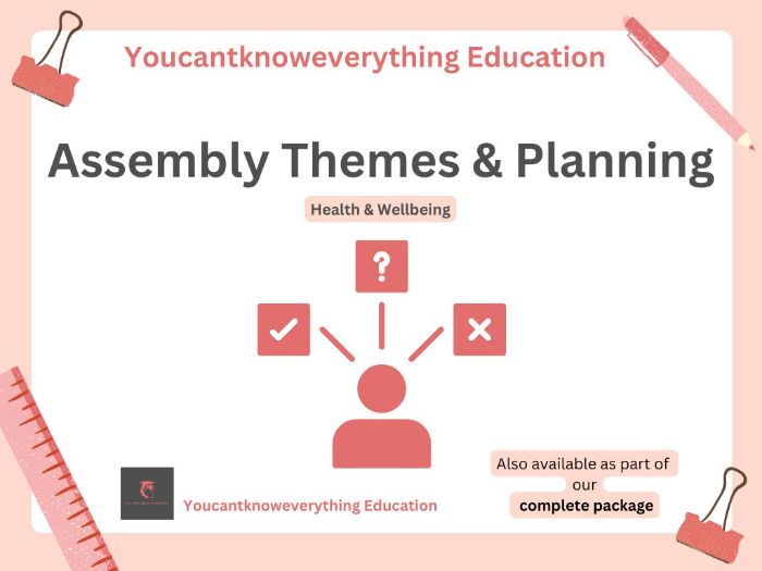 Assembly Plan - Health & Wellbeing