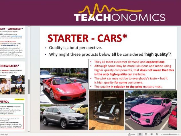5. Managing Quality - Topic 2.3 - Edexcel GCSE Business - Theme 2