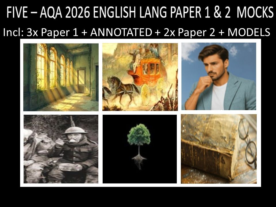 FIVE - AQA PAPER 1 & 2 | 2026 FULL MOCKS | ANNOTATED | MODELS