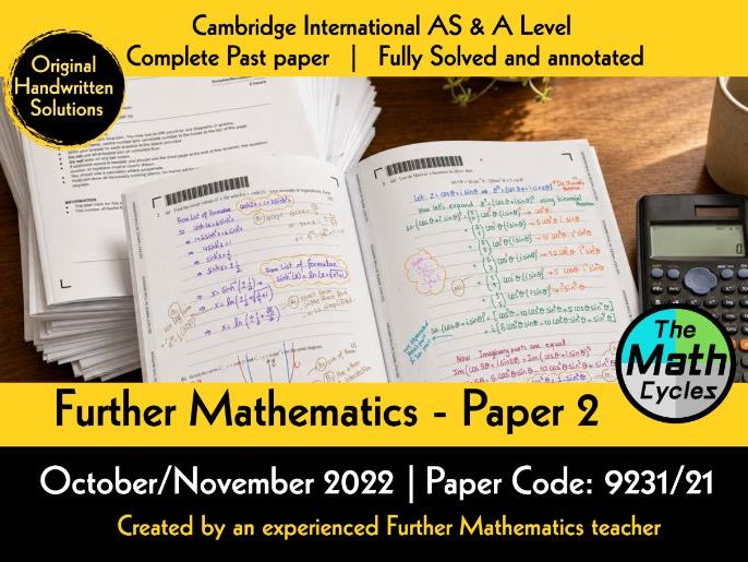 A Level Further Math 9231/21: Pure 2 Oct/Nov 2022 - Color-Coded Solutions
