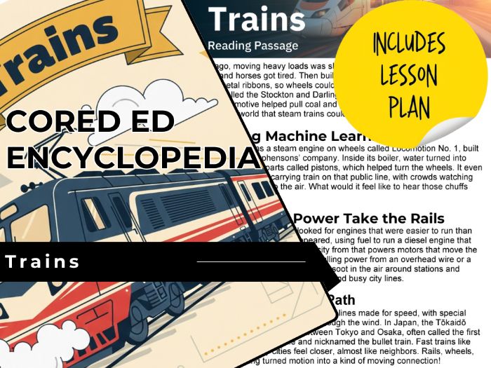 Trains Reading Comprehension Passage - Cored Ed Encyclopedia