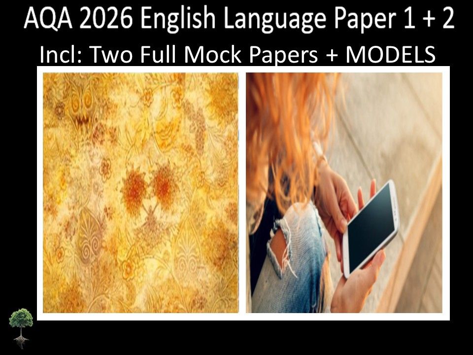 Two AQA 2026 English Language Paper 1 + 2 Mocks | MODELS