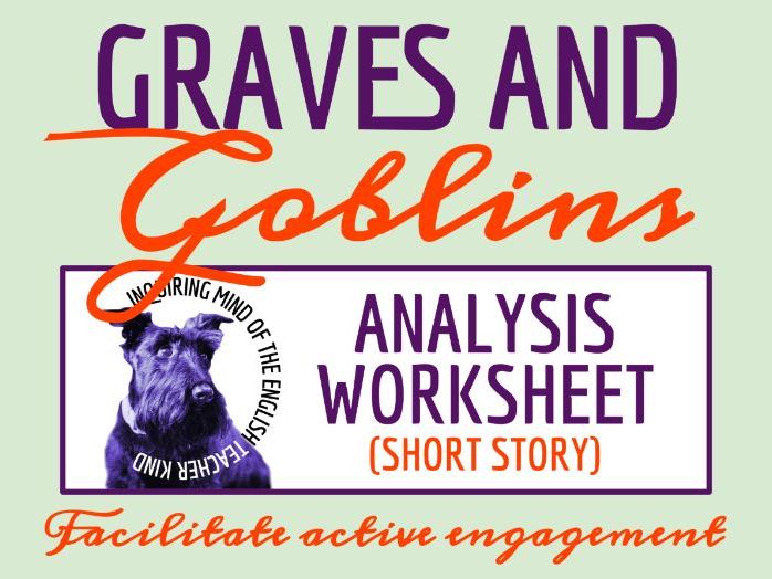 "Graves and Goblins" by Nathaniel Hawthorne Close Reading Analysis Worksheet | Short Ghost Story