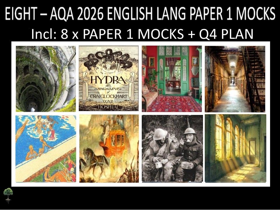 EIGHT - AQA  PAPER 1 | 2026 FULL MOCKS  | Q4 PLAN