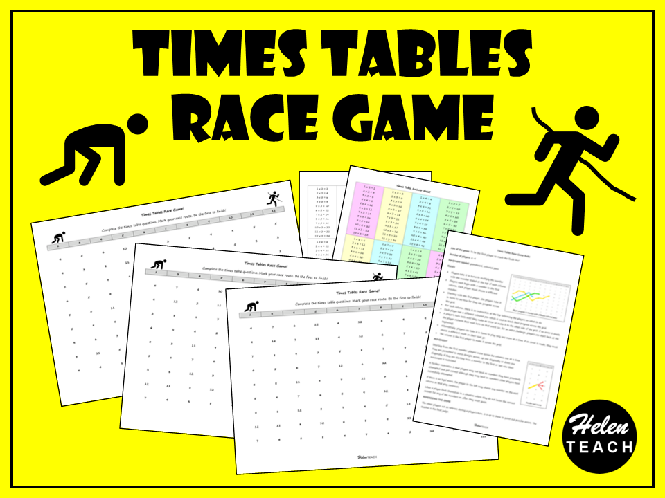 Times Table Race Game | Differentiated | Multiplication Fun